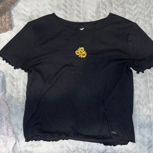 Hollister Sunflower Baby Tee